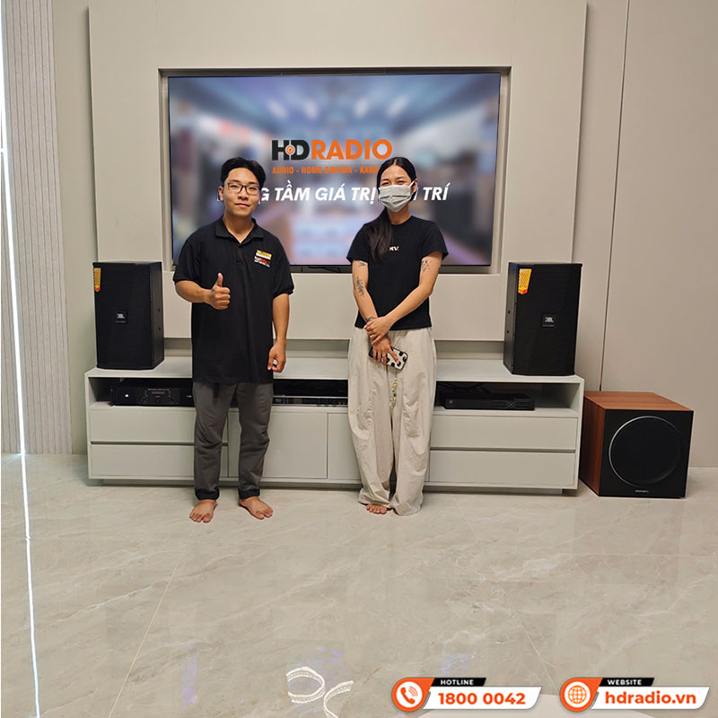 Lắp đặt D&agrave;n karaoke chất lượng cho gia đ&igrave;nh anh Trung