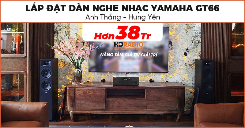 Lắp đặt D&agrave;n Nghe Nhạc Yamaha GT66 cực hay cho anh Thắng ở Văn Giang, Hưng Y&ecirc;n