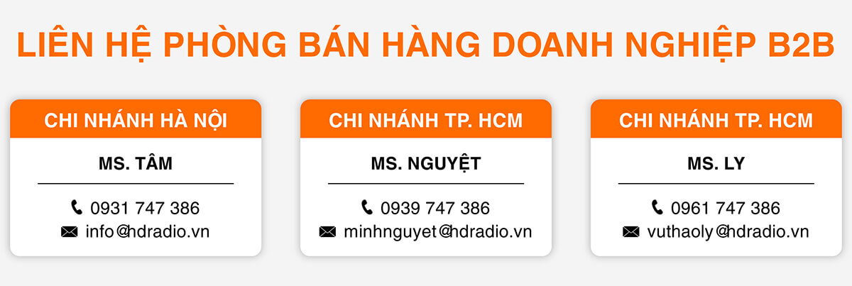 Chính Sách HDRadio Dành Cho Khách Hàng Doanh Nghiệp