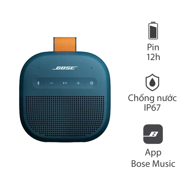 Loa Bose SoundLink Micro 2, Pin 12h, Bluetooth 5.4, IP67, Bose Music App