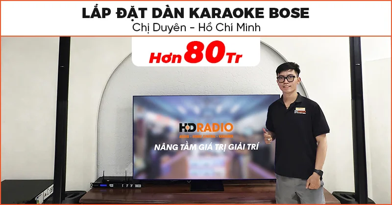 D&agrave;n karaoke Bose của chị Duy&ecirc;n ở B&igrave;nh T&acirc;n, Hồ Ch&iacute; Minh