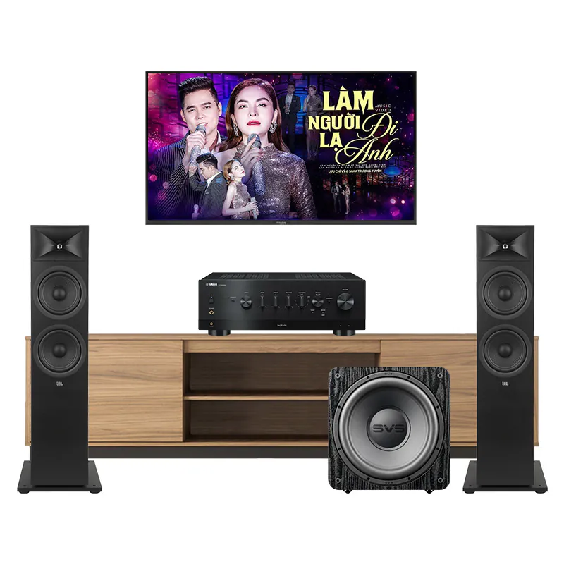 Dàn Nghe Nhạc Yamaha NH161 (JBL Stage 280F, Yamaha R-N1000A, SVS SB-1000 pro)