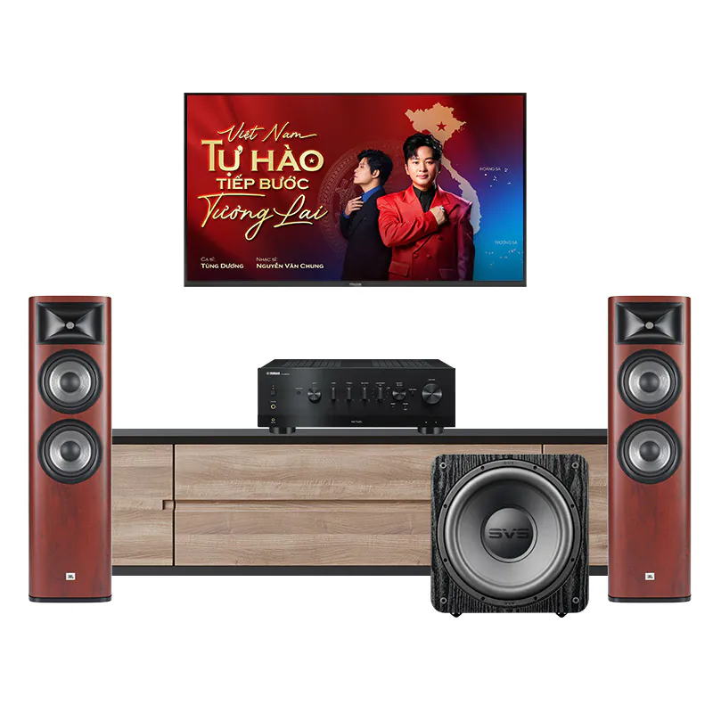Dàn Nghe Nhạc Yamaha NH171 (Yamaha R-N1000A, JBL Studio 690, SVS SB-1000 Pro)