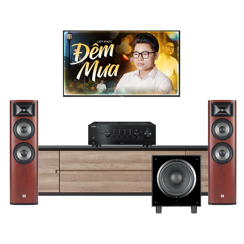 Dàn Nghe Nhạc Yamaha NH172 (Yamaha R-N1000A, JBL Studio 690, Wharfedale SW12)