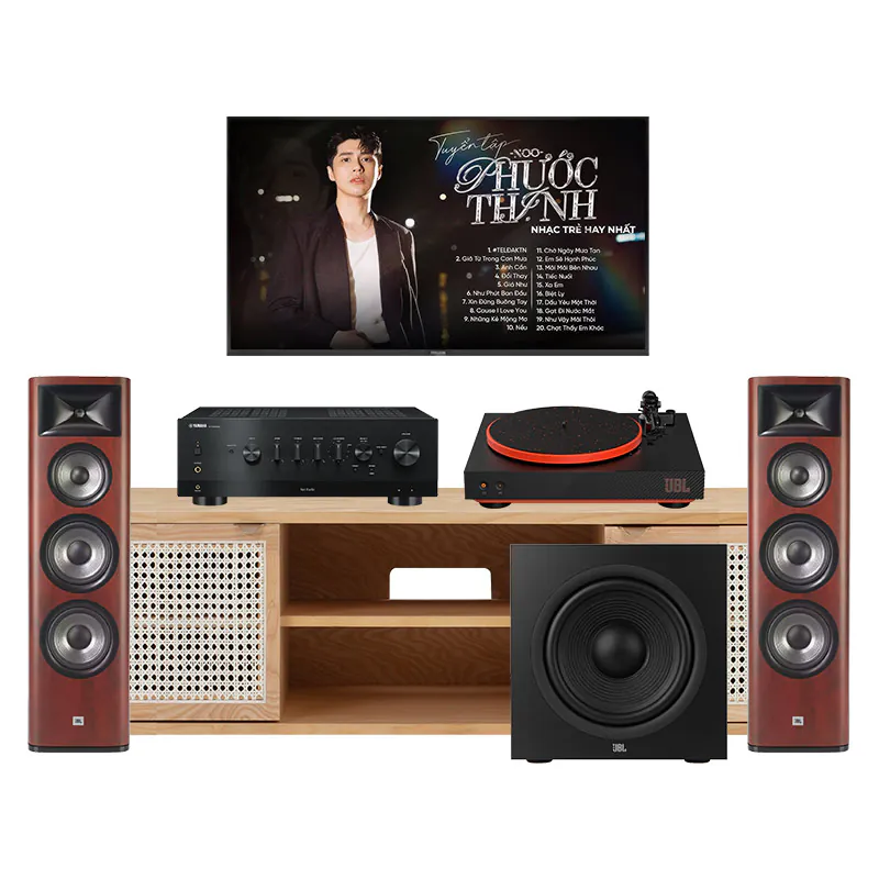 Dàn Nghe Nhạc Yamaha NH182 (Yamaha R-N1000A, JBL Spinner BT, Studio 698, Stage 220P)