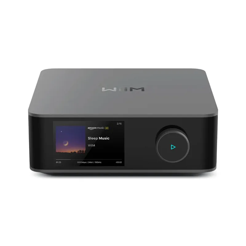 Amply WiiM Amp Ultra, 100W/CH ở 8ohm, 200W/CH ở 4ohm, DAC ES9038Q2M, Wifi 6, Bluetooth 5.3, Chromecast, Spotify