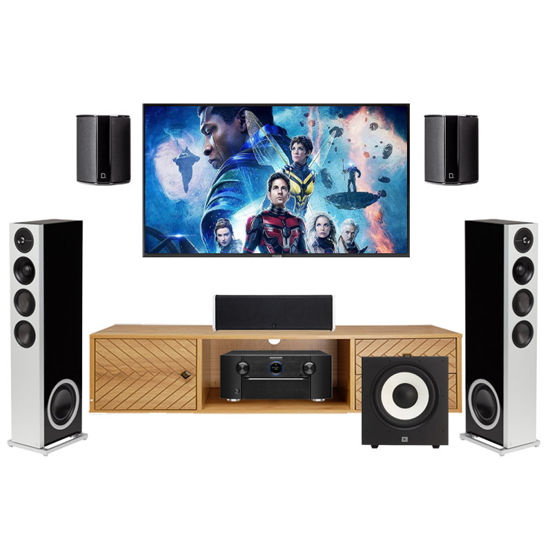 Dàn xem phim 5.1 Marantz, Definitive, JBL AT36 (Marantz SR7015, Definitive D15, SR9040, CS9040, Sub A120P)