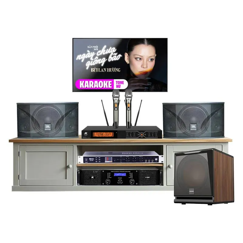 Dàn karaoke gia đình KGD44 (JBL Ki110, JKAudio H2600, Neko DK1000, JKAudio B3 Pro, Paramax D3)