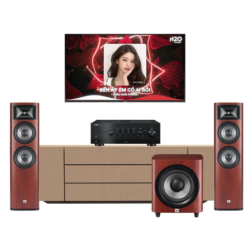 Dàn Nghe Nhạc Yamaha NH144 (JBL Studio 690, Yamaha R-N800A, JBL Studio 660P)
