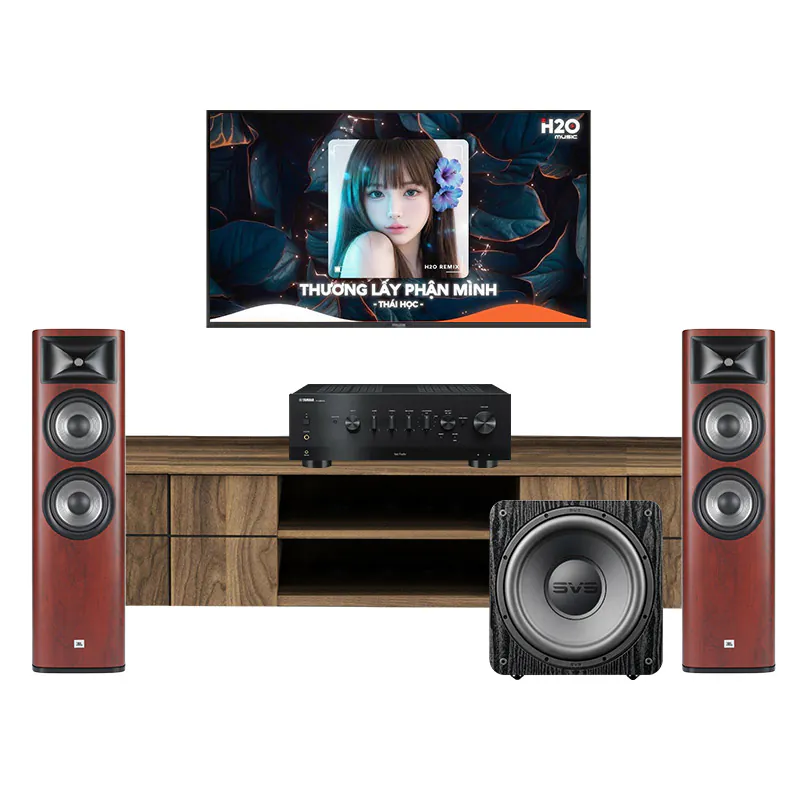 Dàn Nghe Nhạc Yamaha NH146 (JBL Studio 690, Yamaha R-N800A, SVS SB-1000 pro)