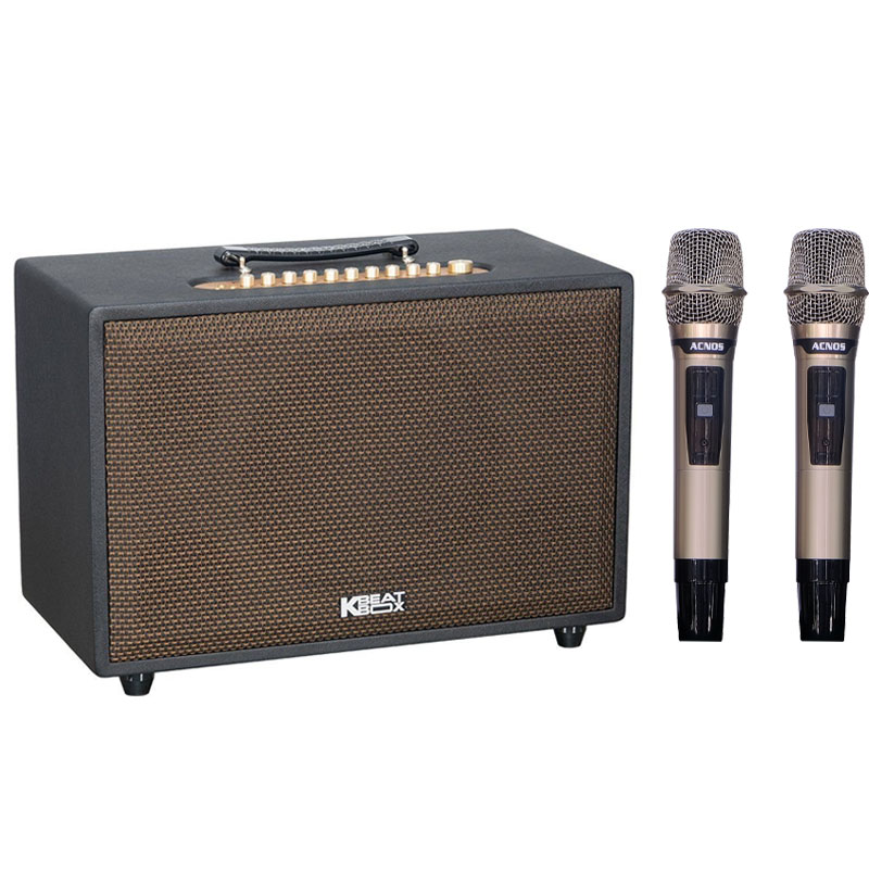 Loa Acnos CS3800 Pro, Bass 25cm, Công suất 220W RMS, Bluetooth 5.0, Kèm 2 Tay Mic
