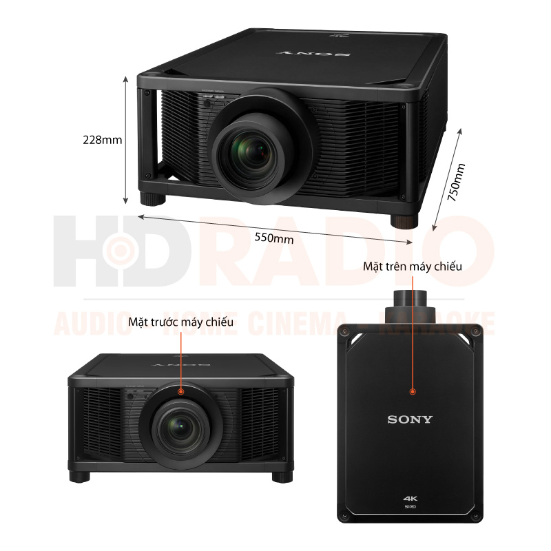 Chú thích Máy chiếu 4K Sony VPL-VW5000ES