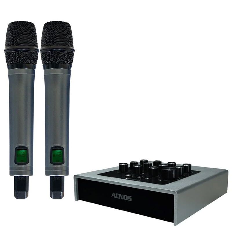 Micro Kèm Vang Acnos Mi30U Pro, Sound Card, Bluetooth, Optical, HDMI Arc, USB, Aux, App Acnos Mixer, App CloudKaraoke