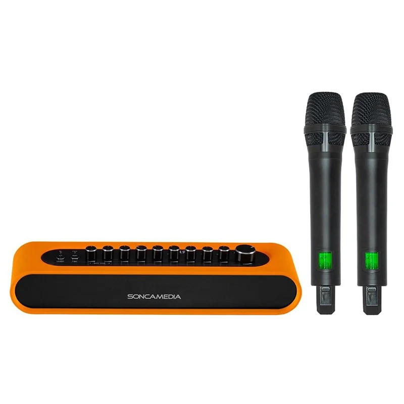 Micro Kèm Vang Acnos Mi36, Chống Hú FBX, Echo, Reverb DSP, Bluetooth 5.0, HDMI ARC, Optical, AUX, Guitar In, Optical Out