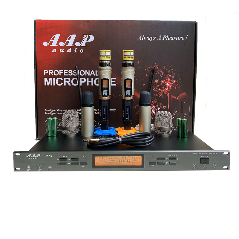 Micro không dây AAP M8II, Cảm biết gia tốc, Cảm biến tự ngắt, Dò sóng sạch