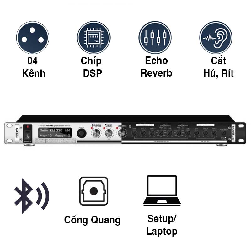 Vang Gutin Brabus 320, Bluetooth, Optical, AUX, RCA Vang Gutin Brabus 320, Bluetooth, Optical, AUX, RCA