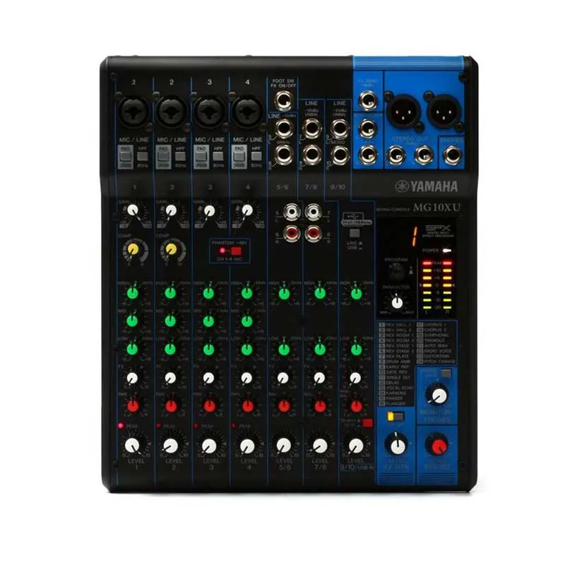 Bàn Mixer Yamaha MG10XU, 10 Kênh, Analog, thu âm, livestream