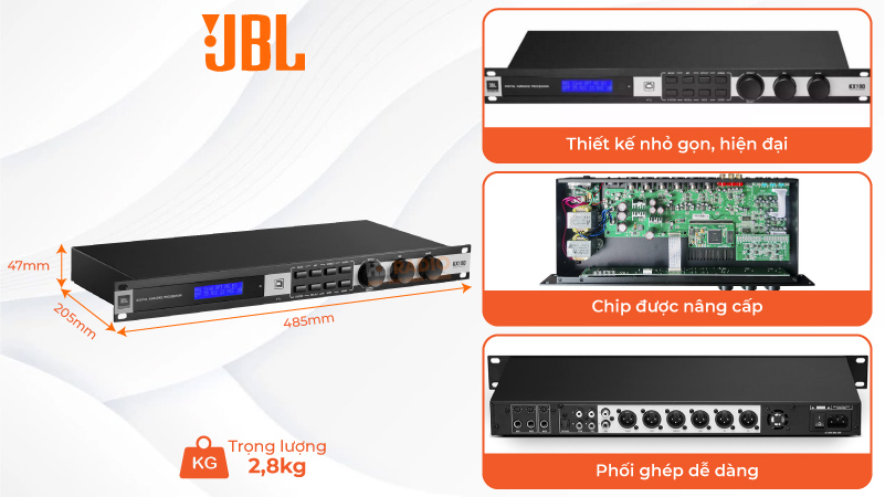 Vang số JBL Kx180A Kiểu dáng nhỏ gọn Vang số JBL Kx180A Kiểu dáng nhỏ gọn