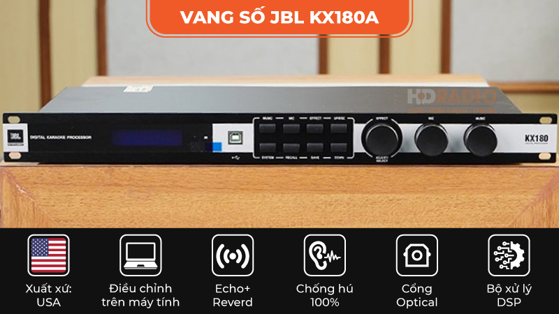 vang số jbl kx180a Vang số JBL Kx180A
