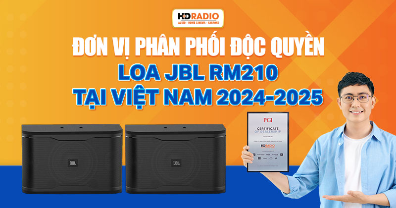 HDRADIO phân phối độc quyền Loa Karaoke JBL RM210 tại Việt Nam
