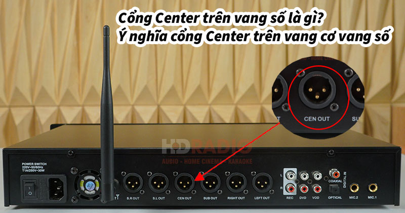 Cổng Center trên vang số là gì? Ý nghĩa cổng Center trên vang cơ vang số Cổng Center trên vang số là gì? Ý nghĩa cổng Center trên vang cơ vang số